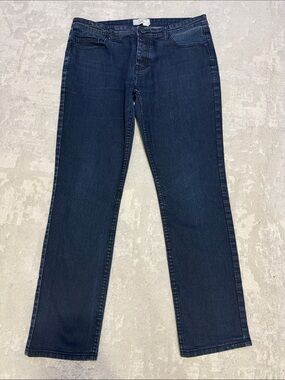 Straight-Leg Men's Jeans in Deep Blue